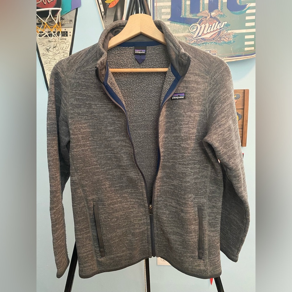 Patagonia Women's Better Sweater Jacket Medium Heather Gray Full Zip Fleece